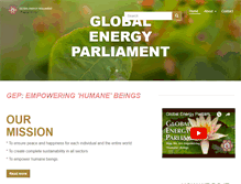 Tablet Screenshot of global-energy-parliament.net